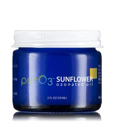 PurO3 Fully Ozonated Sunflower Oil - 2 oz - Glass Jars