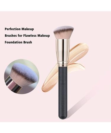 Polla Angled Kabuki Brush - Premium Makeup Tool for Flawless Liquid Foundation & Powder Cosmetics - Buy Online on GoSupps.com