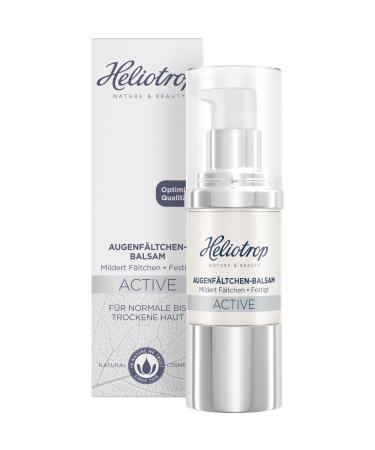 HELIOTROP Moisturizing anti-wrinkle Eye cream for normal to dry skin facial care with hyaluronic acid and algae extract active eye wrinkle balm 1 x 20 ml