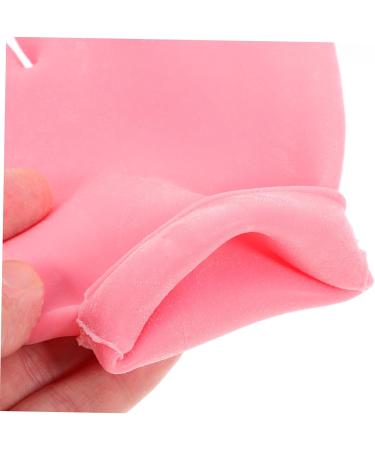 FRCOLOR 2 Pairs Moisturizing Gloves Mittens Lotion Gloves Overnight for Women Gloves for Dry Hand Silicone Glove Lotion Hand Moisturizing Glove Sock Silica Gel Miss Soft Pink - Buy Online on GoSupps.com
