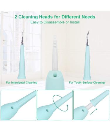 Electric Dental Calculus Remover - Sonic Tooth Scraper for Plaque & Tartar Removal - LED USB Rechargeable - 3 Modes - 2 Cleaning Heads (Blue) - Buy Online on GoSupps.com