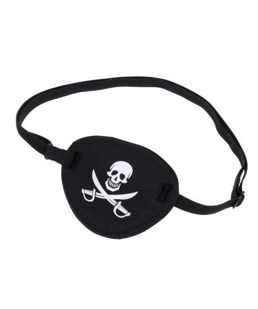 BESPORTBLE Halloween Pirate Eye Patch Skull Crossbone Cool Pirate Eye Mask Cushion Eyeshade for Women Teenager Men Children
