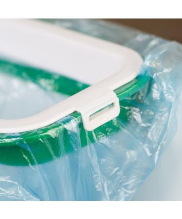 Hanging Trash Garbage Bag Holder for Kitchen Cupboard Green and White - Buy Online on GoSupps.com