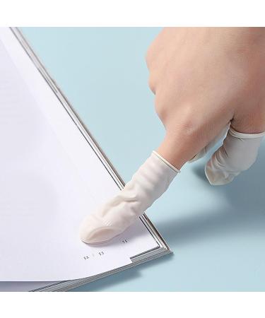 100 Pcs Disposable Finger Cots - Wear Resistant Rubber Covers for Electronics | Non-Slip & Thickened | Reduce Contamination - Buy Online on GoSupps.com