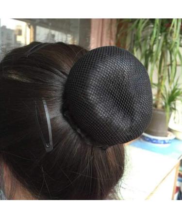8Pcs Reusable Flower Edge Hairnets for Ballet Bun Cover - Black - Buy Online on GoSupps.com