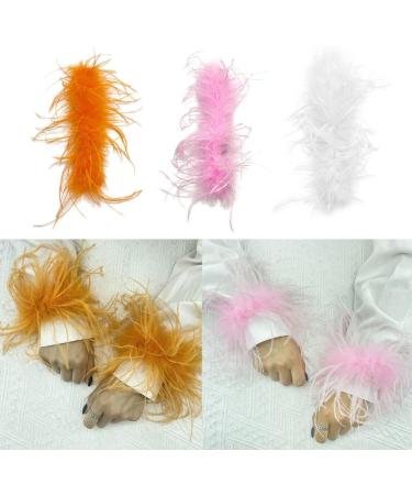 hgnxa Wrist Feather Cuffs Feather Wristband Feather Slap Bracelet Fashion Cuff Ponytail Holder Hair Tie Black - Buy Online on GoSupps.com