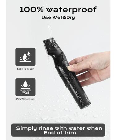 Electric Body Hair Trimmer for Men | Cordless Waterproof Razor | 120 Mins Battery Life | Lightweight V-Shaped Pubic Hair Trimmer for Sensitive Areas - Buy Online on GoSupps.com