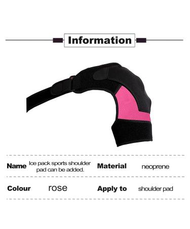 Shoulder Brace Support Rotator Cuff Compression Support Adjustable Shoulder Support Brace Strap Joint Sport Gym Compression Bandage Wrap for Fitness or Training Exercise - Buy Online on GoSupps.com