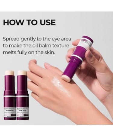 Nbzsmlkn Vimvy Calcium Stick Cemenrete CalciuMulti Balm Vitaliq Bal m Korean Collagen Moisturizing Stick Antiaging Moisturizing Firming Skin 2 pieces - Buy Online on GoSupps.com