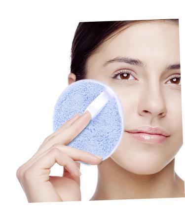 FRCOLOR Face Cleaning Puffs - 3pcs Round Cleansing Pads for Comfortable Makeup Removal | Best Fiber Makeup Tools - Buy Online on GoSupps.com
