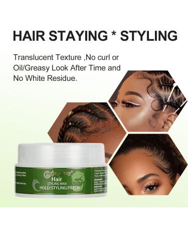2 in 1 Instant Edge Control & Hair Wax - 48-Hour Moisturizing Edge Tamer with Tea Tree Oil Shea Butter & Jojoba Oil for Smooth Shiny Hair - International Shipping Available - Buy Online on GoSupps.com