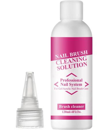 Gel Nail Slip Solution - 120ml Anti-Smudge Liquid for Gel Nails | Water-Based Nail Polish Remover | Professional Liquid Manicure Brush Cleaner - Buy Online on GoSupps.com