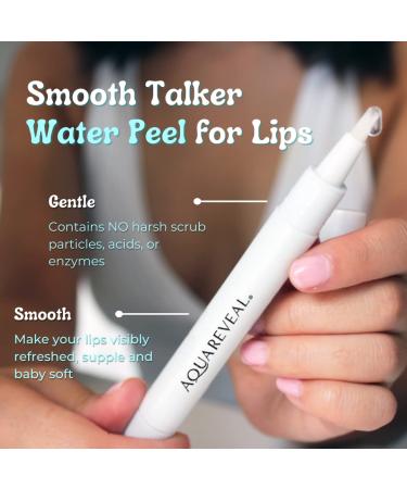 Aquareveal Smooth Talker Water Peel for Lips - Gentle Lip Exfoliator for Smooth Application of Lipsticks, Balms, and Gloss - 0.12 Fl Oz - Buy Online on GoSupps.com