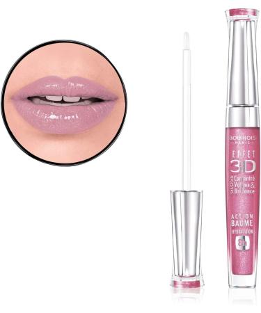 Bourjois Effect 3D Lip Gloss in Rose Charismatic - High-shine, Plumping Lip Gloss - Buy Online - Buy Online on GoSupps.com