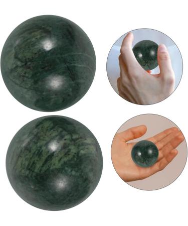 Marmerdo Jade Fitness Handball - Magnetic Baoding Balls for Acupressure & Massage | Silent Marble Chinese Balls (2pcs) - Buy Online on GoSupps.com