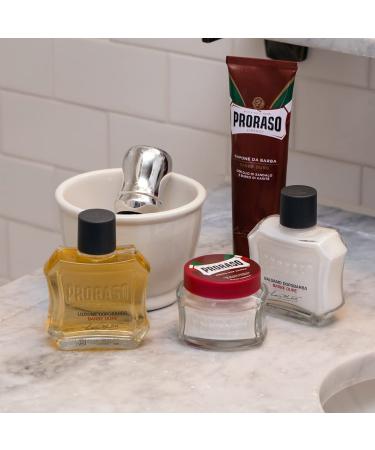 Proraso After Shave Lotion with Sandalwood Oil and Shea Butter - Moisturizing, Nourishing for Coarse Beards - 3.4 Fl Oz - Buy Online on GoSupps.com