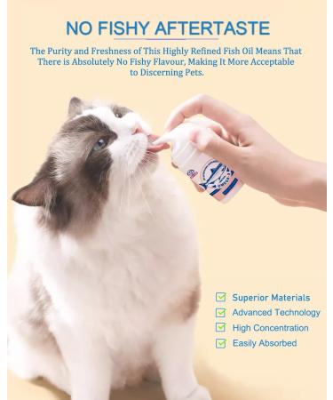Wild Salmon Fish Oil for Small Dogs & Cats - Omega 3 Skin & Coat Support Supplement - Natural EPA & DHA for Joint Immune & Heart Health - 5 FL OZ - Buy Online on GoSupps.com