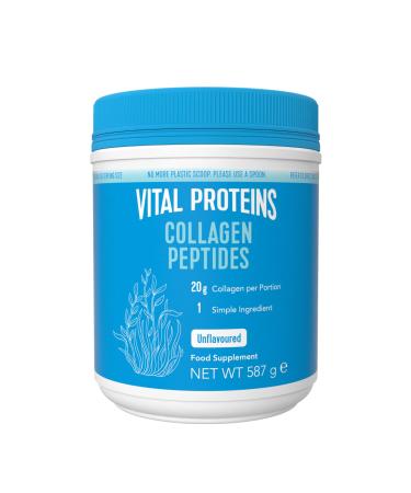 Collagen Peptides Powder(Type I III) Vital Proteins Unflavored Hydrolyzed Collagen-Hair Skin Nail Support Supplement Paleo Gluten Free Non-GMO 20g per Serving 587g Canister 1Pack Unflavored 587g (Pack of 1)
