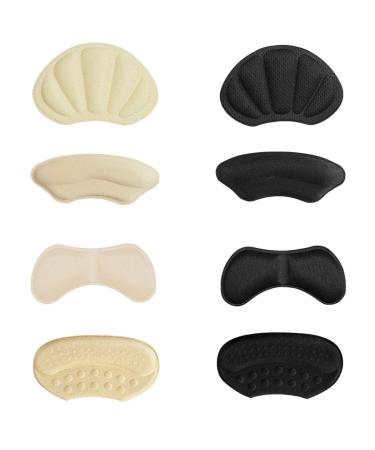 8 Pairs Heel Pads for Shoes That are Too Big Heel Grips for Women Mens Shoes Prevent Heel Slip and Blister
