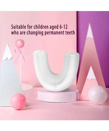 2PC U-Shaped Kids Electric Toothbrush Replacement Heads | Food Grade Silicone | Compatible with U-Type Electric Toothbrush | Ages 7-12 - Buy Online on GoSupps.com