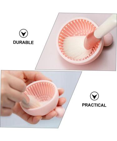 DOITOOL 1pc Silicone Scrub Pad Makeup Cleaning Pad Hair Brush Cosmetic Tool Cleaning Brush Scrubber Mat Eye Patches for Adults Makeup Gadgets Washer Silica Gel Pink Makeup Brush - Buy Online on GoSupps.com