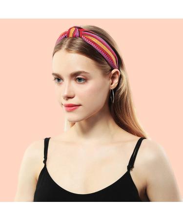 Gloppie Knotted Headbands 3 Pack for Women & Girls - Boho Hairbands for Workouts, Skincare & Face Washing - Buy Online on GoSupps.com