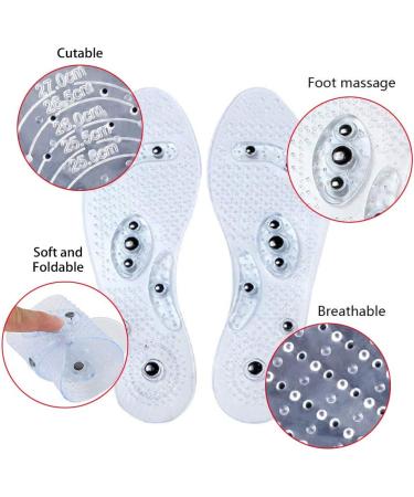 Magnetic Therapy Insoles - Pain Relief & Plantar Fasciitis Support | Acupressure Massage | Washable & Cuttable | Men Women Unisex - 1 Pair - Buy Online on GoSupps.com
