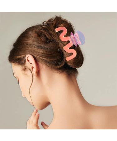 Jayongnee 5Pcs Hair Claw Clips for Women - Large Claw Clips for Thick and Thin Hair, Multi-colored Set - Buy Online on GoSupps.com