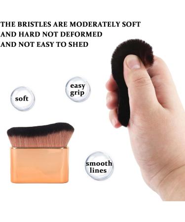 Tanning Brush - Fake Tan Brush for Body - Rose Gold Kabuki Foundation Brush - Self Tanning Brush Applicator Soft Dense Blending Brush - Face Brush for Liquid Powder Makeup - Buy Online on GoSupps.com