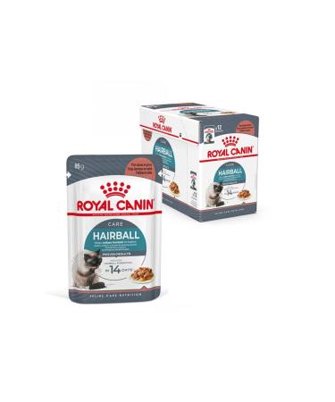 Royal Canin Hairball Care Cat Food in Gravy 85g Wet Pouch (Pack of 12)