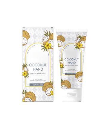 rabuu Coconut Cream Hand Cream Moisturizing and Nourishing Lotion for Dry Skin Moisturizing and Softening Hands