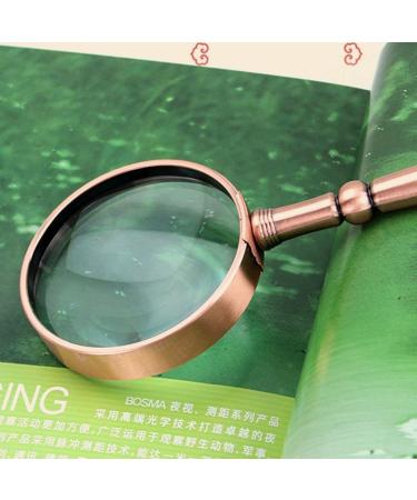 Metal Bronze Magnifying Glass High-Definition Old Man Reading Handheld Portable Made in China - Buy Online on GoSupps.com