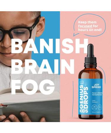 JoySpring Genius Drops: Kids Brain Function Support & Mineral Sunscreen SPF30 - Buy Online on GoSupps.com