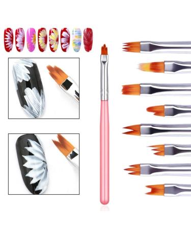 FULINJOY 11 Pcs Nail Art Brush Set for UV Gel Painting, Nail Flower Design, Gradient Effects - Nail Liner Brushes Included - Buy Online on GoSupps.com