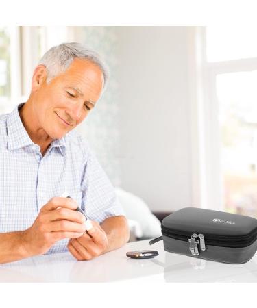 Healifty Insulin Cooler Storage Bag - Practical Medicine Organizer for Diabetic Travel - Grey Travel Tote Bag - Buy Online on GoSupps.com