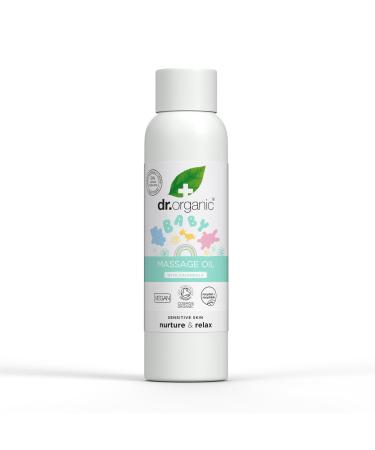 Dr Organic Calendula Baby Massage Oil Sensitive Skin Soothing & Affective Massage Dermatologically Tested Natural Vegan Cruelty Free Paraben & SLS Free Organic Certified 150ml
