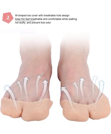 Toe Protector Gel Caps for Callus Cushion - Breathable Skin Tone Pointe Ballet Shoes - Buy Online on GoSupps.com
