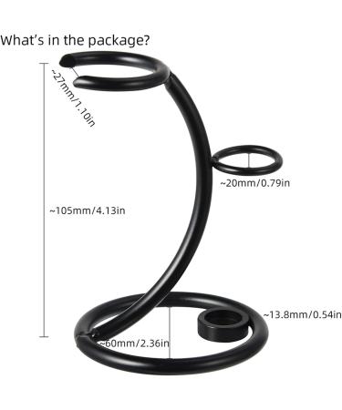 TsoLay 2-in-1 Men's Shaving Tool Holder & Curved Brush | Manual Shaving Knife Holder | Premium Beard Accessories for Effortless Grooming - Buy Online on GoSupps.com