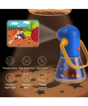 BStCar Children's Projector Flashlight - 8 Fairy Tales 64 Foils Starry Sky Night Light for Toddlers & Young Girls - Buy Online on GoSupps.com