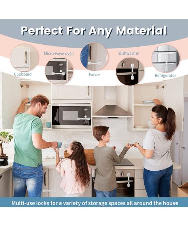 Premium Child Safety Locks - 6 Piece Adjustable Baby Cabinet Protection Set for Home Safety - Buy Online on GoSupps.com