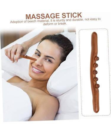 Fomiyes Wooden Massage Roller Stick Trigger Point Therapy & Back Relief 36x2.5cm - Buy Online on GoSupps.com