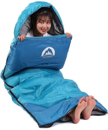 Sleeping Bag 3 Seasons (Summer  Spring  Fall) Warm & Cool Weather - Lightweight Waterproof Indoor & Outdoor Use for Kids  Teens & Adults for Hiking and Camping Blue Single - Buy Online on GoSupps.com