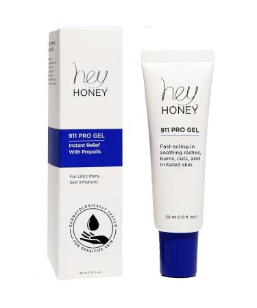 Hey Honey Skincare 911 Multipurpose Healing Ointment for Burns & Irritated Skin Instant Relief | Organic Propolis & Honey Extracts | Designed To Treat & Repair Compromised Skin 99% Natural | 1 Oz