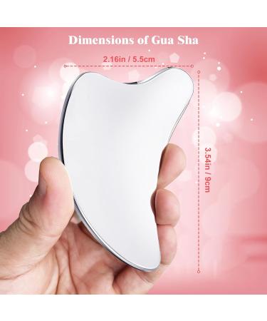 Buy Large Stainless Steel Gua Sha Facial Tool - Reduce Tension & Swelling with Dolphin-Shaped Schabemassage for Lymphatic Drainage - International Shipping Available - Buy Online on GoSupps.com