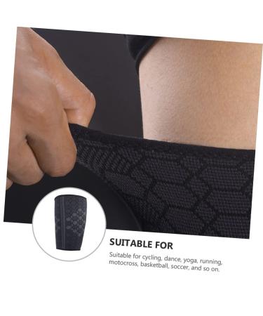 SUPVOX Thigh Protector Support for Basketball - Nylon 22.3x18cm Black - International Shipping Available - Buy Online on GoSupps.com
