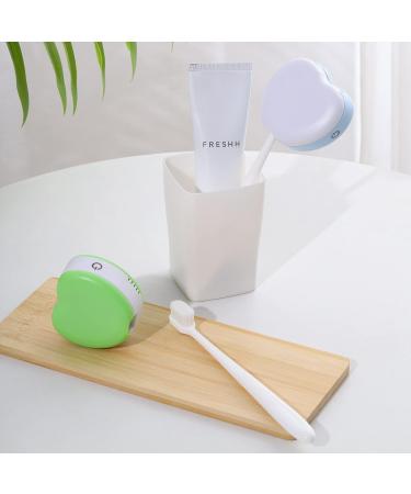 Sewrom UV-C Sanitizer Toothbrush Case | Portable Heat-Drying Holder for Any Size Toothbrush | Travel and Home Toothbrush Sterilizer Cover - White - Buy Online on GoSupps.com