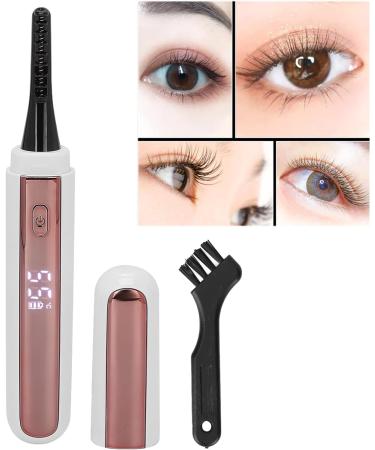 Verdant Touch Eyelash Curling Brush Electric Eyelash Curler USB Rechargeable Heated Perm with 4 Level Temp LCD Display for Women - Buy Online on GoSupps.com