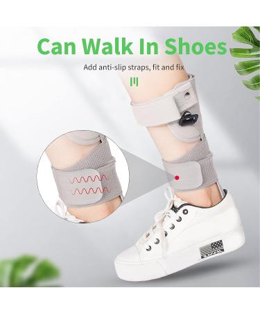 Comfortable AFO Foot Drop Brace Splint M-Right for Stroke Hemiplegia - Ideal for Walking and Sleeping with Shoes - Buy Online on GoSupps.com