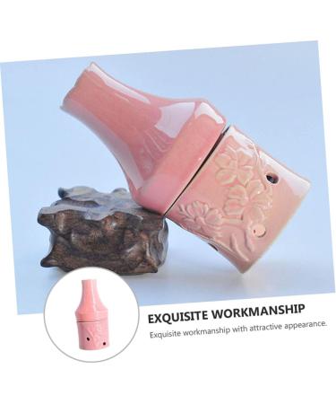 Beavorty Peach Blossom Moxibustion Ceramic Bottle - Smoke-Free Moxa Tank & Chinese Massage Tools - Roller Massager & Gua Sha Cup in Pink Fabric Box - Buy Online on GoSupps.com