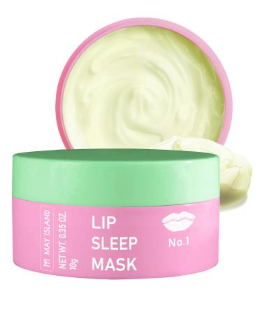MAYISLAND Lip Sleep Mask #Dragonfruit Kiwi - Korean Overnight Lip Treatment with Dragonfruit Extract - Intensive Moisturizing Formula for Dry, Chapped Lips - Refreshing Kiwi Scent, 0.34 oz.